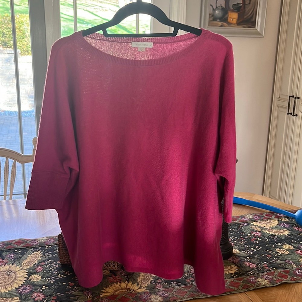 Garnet Hill 100% cashmere sweater